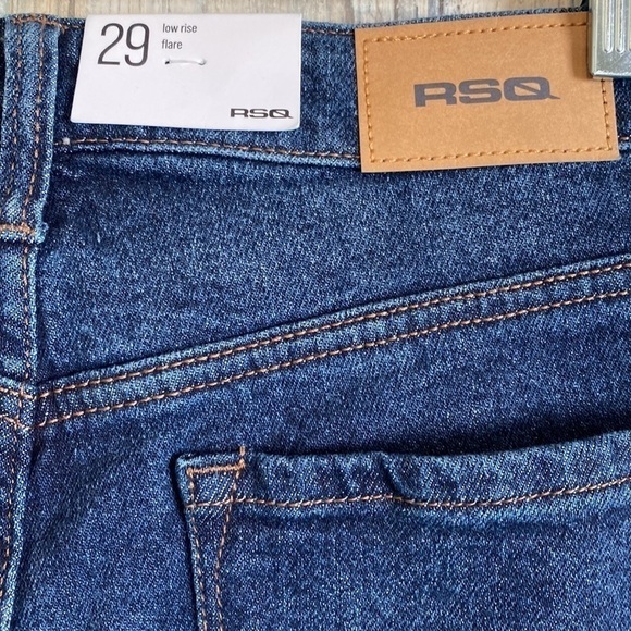 RSQ NWT Womens Low Rise Flare Jeans | 29 Short | Dark Wash - Picture 5 of 11